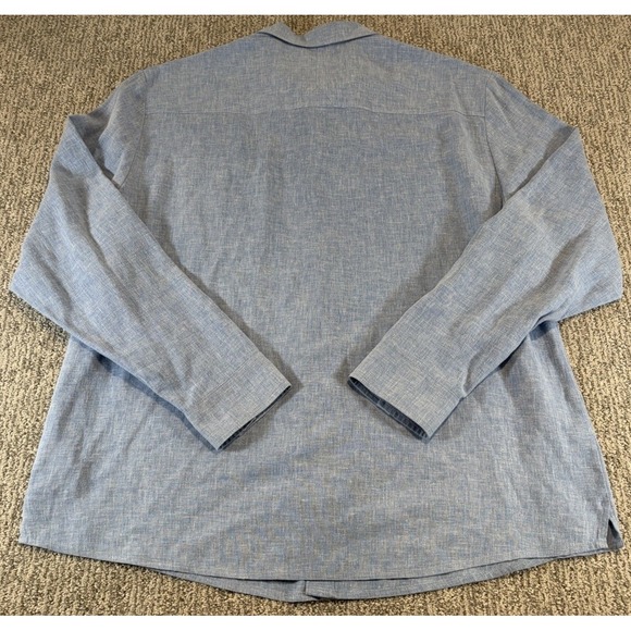 Rohan Porto Linen Button Up Shirt Light Weight Long Sleeve Size XL - Picture 4 of 7